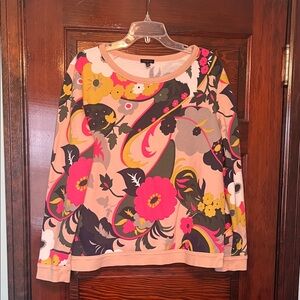 Talbots Multicolor Floral Sweatshirt